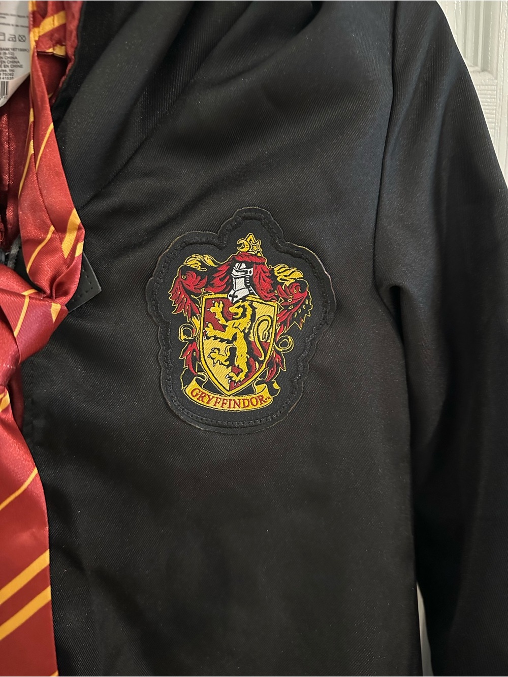 Harry Potter Deluxe Costume Black/Burgundy Wizard Robe with Striped Tie Small - Picture 2 of 14